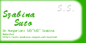 szabina suto business card